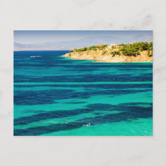 Küstenlinie der Insel Ägina, Griechenland Postkarte