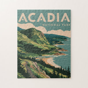 Küstenlinie des Acadia National Park Puzzle