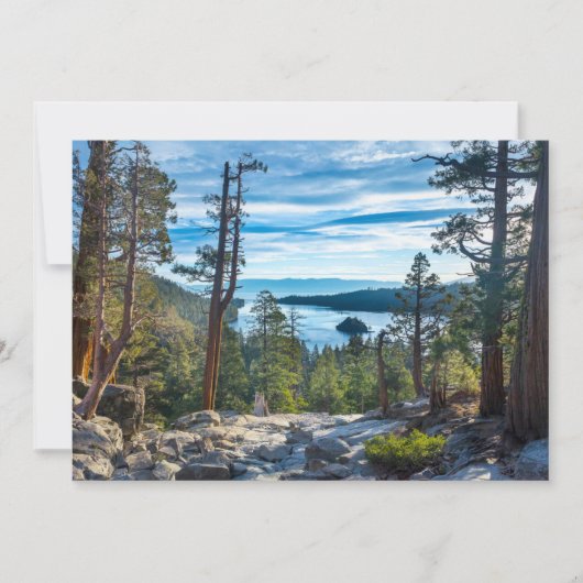 Küstenlinie | Emerald Bay, Lake Tahoe, Kalifornien Dankeskarte (Vorderseite)