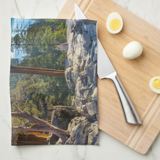 Küstenlinie | Emerald Bay, Lake Tahoe, Kalifornien Geschirrtuch (Viertel Falte)