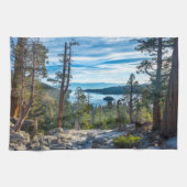 Küstenlinie | Emerald Bay, Lake Tahoe, Kalifornien Geschirrtuch (Horizontal)