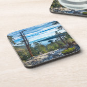 Küstenlinie | Emerald Bay, Lake Tahoe, Kalifornien Getränkeuntersetzer (Linke Seite)