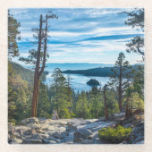 Küstenlinie | Emerald Bay, Lake Tahoe, Kalifornien Glasuntersetzer (Vorderseite)