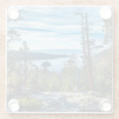 Küstenlinie | Emerald Bay, Lake Tahoe, Kalifornien Glasuntersetzer (Rückseite)