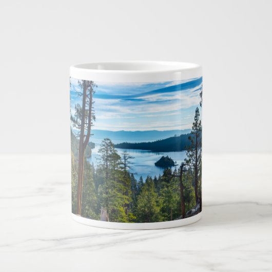 Küstenlinie | Emerald Bay, Lake Tahoe, Kalifornien Jumbo-Tasse (Vorderseite)