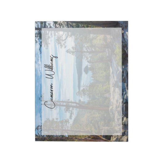 Küstenlinie | Emerald Bay, Lake Tahoe, Kalifornien Notizblock (Rotiert)