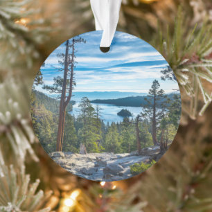 Küstenlinie   Emerald Bay, Lake Tahoe, Kalifornien Ornament