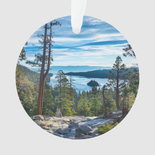 Küstenlinie | Emerald Bay, Lake Tahoe, Kalifornien Ornament (Vorderseite)