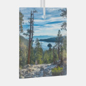 Küstenlinie | Emerald Bay, Lake Tahoe, Kalifornien Ornament Aus Glas (Vorderseite Rechts)