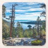 Küstenlinie | Emerald Bay, Lake Tahoe, Kalifornien Rechteckiger Pappuntersetzer (Vorderseite)