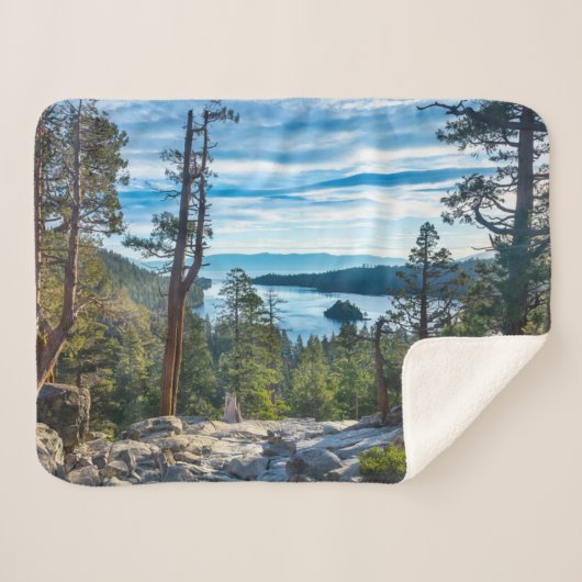 Küstenlinie | Emerald Bay, Lake Tahoe, Kalifornien Sherpadecke (Vorderseite (Horizontal))