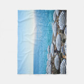 Küstenlinie | Französische Riviera, Nizza, Frankre Fleecedecke (Vorderseite)