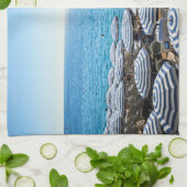 Küstenlinie | Französische Riviera, Nizza, Frankre Geschirrtuch (Gefaltet)