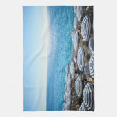 Küstenlinie | Französische Riviera, Nizza, Frankre Geschirrtuch (Vertikal)