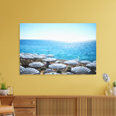 Küstenlinie | Französische Riviera, Nizza, Frankre Leinwanddruck (Insitu (Wohnzimmer))