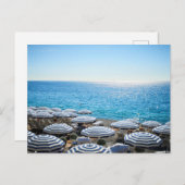 Küstenlinie | Französische Riviera, Nizza, Frankre Postkarte (Vorne/Hinten)