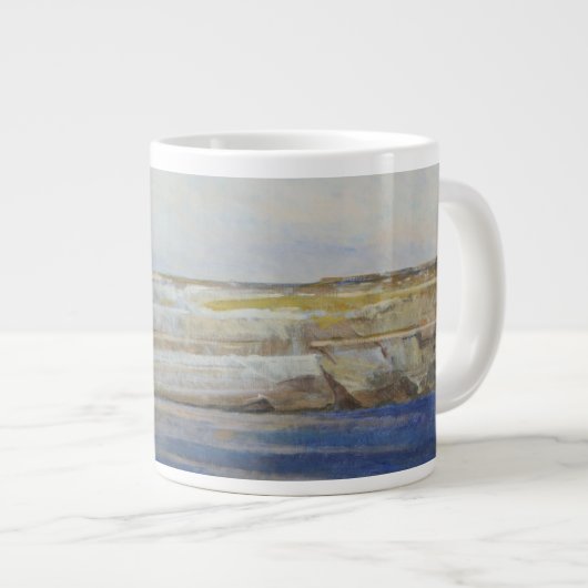 Küstenlinie Gozo Jumbo-Tasse (Vorderseite Rechts)