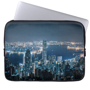 Küstenlinie Hong Kong Island, Asien Laptopschutzhülle