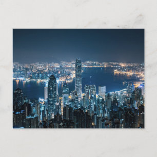 Küstenlinie   Hong Kong Island, Asien Postkarte