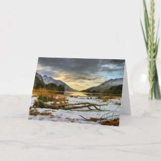 Küstenlinie in Loch Sheil Feiertagskarte