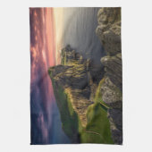 Küstenlinie | Insel Skye, Schottland Geschirrtuch (Vertikal)