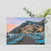 Küstenlinie | Kampanien, Italien Dankeskarte (Stehend Vorderseite)