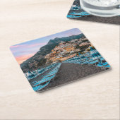 Küstenlinie | Kampanien, Italien Rechteckiger Pappuntersetzer (angewinkelt)