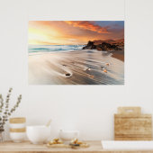 Küstenlinie | Kanarische Inseln, Spanien Poster (Küche)