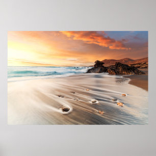 Küstenlinie   Kanarische Inseln, Spanien Poster