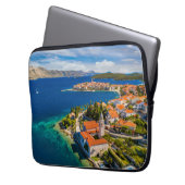 Küstenlinie | Korcula Town, Korcula Island, Kroati Laptopschutzhülle (Vorderseite Links)