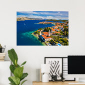 Küstenlinie | Korcula Town, Korcula Island, Kroati Poster (Heimbüro)