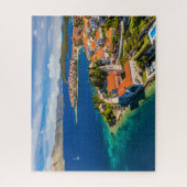 Küstenlinie | Korcula Town, Korcula Island, Kroati Puzzle (Vertikal)