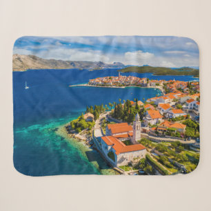 Küstenlinie Korcula Town, Korcula Island, Kroati Sherpadecke
