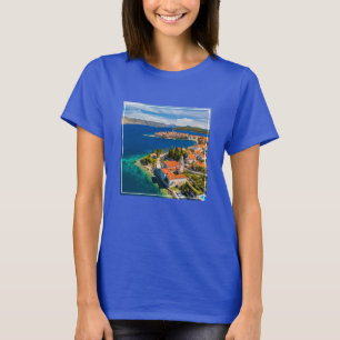 Küstenlinie Korcula Town, Korcula Island, Kroati T-Shirt