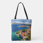 Küstenlinie | Korcula Town, Korcula Island, Kroati Tasche (Rückseite)