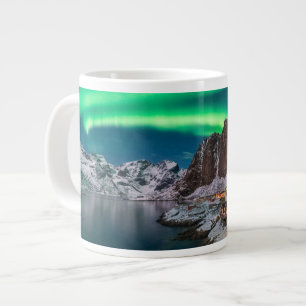 Küstenlinie Lofoten Islands, Hamnoy, Norwegen Jumbo-Tasse