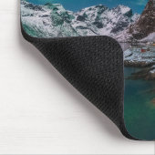 Küstenlinie | Lofoten Islands, Hamnoy, Norwegen Mousepad (Ecke)
