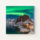 Küstenlinie | Lofoten Islands, Hamnoy, Norwegen Notizblock (Rückseite)