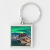 Küstenlinie | Lofoten Islands, Hamnoy, Norwegen Schlüsselanhänger (Vorne)