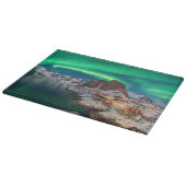 Küstenlinie | Lofoten Islands, Hamnoy, Norwegen Schneidebrett (Ecke)