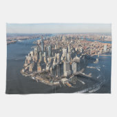 Küstenlinie | Manhattan, New York City Geschirrtuch (Horizontal)