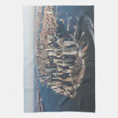 Küstenlinie | Manhattan, New York City Geschirrtuch (Vertikal)