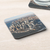 Küstenlinie | Manhattan, New York City Getränkeuntersetzer (Linke Seite)