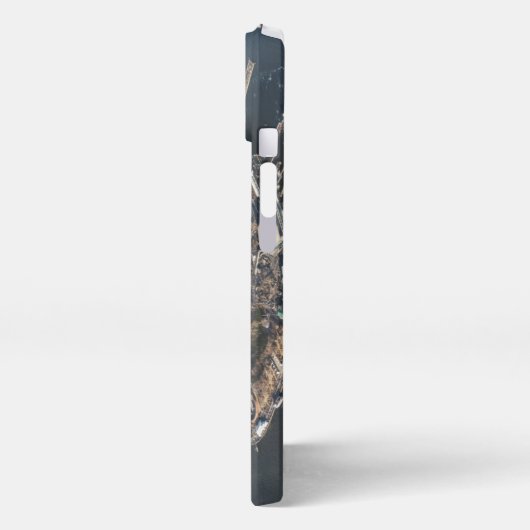 Küstenlinie | Manhattan, New York City iPhone Hülle (Linke Seite)