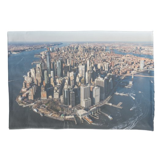 Küstenlinie | Manhattan, New York City Kissenbezug (Vorderseite)