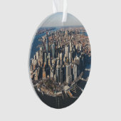 Küstenlinie | Manhattan, New York City Ornament (Vorderseite)