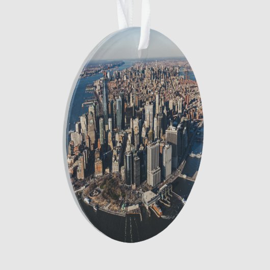 Küstenlinie | Manhattan, New York City Ornament (Vorderseite)