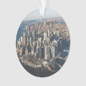 Küstenlinie | Manhattan, New York City Ornament (Vorderseite)