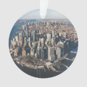 Küstenlinie | Manhattan, New York City Ornament (Vorderseite)