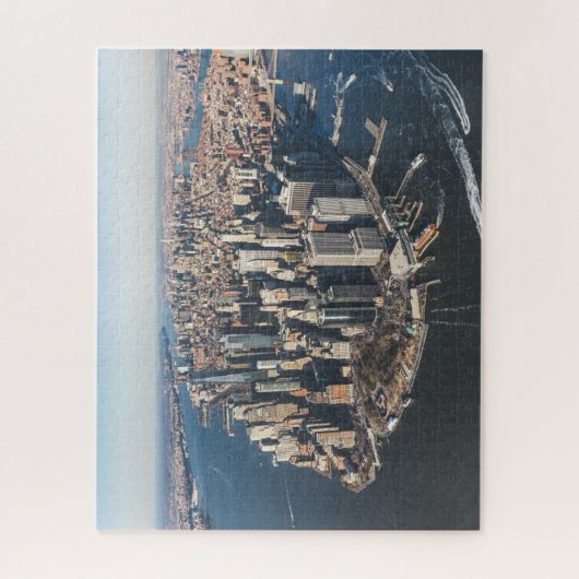 Küstenlinie | Manhattan, New York City Puzzle (Vertikal)